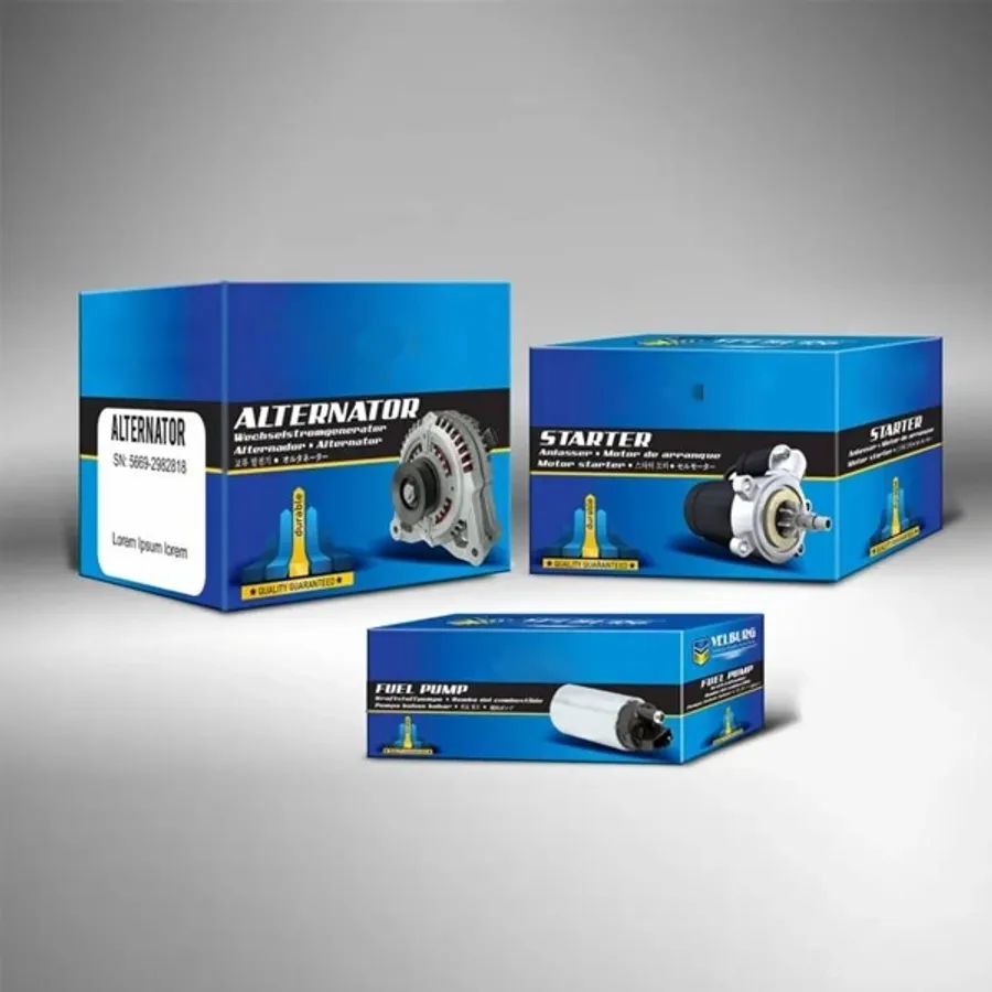 Automotive Shipping Boxes printed with a custom design