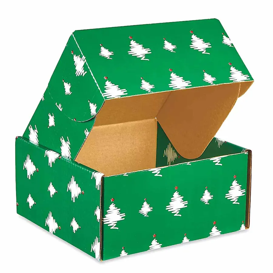 Christmas Mailer Boxes printed with a custom design