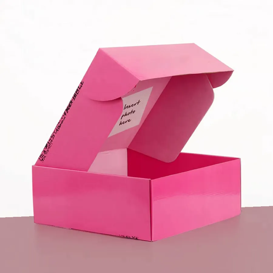 Glossy Mailer Boxes printed with a custom design