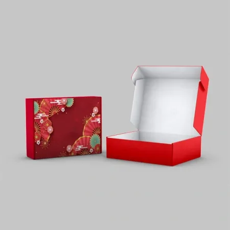 Holiday Mailer Boxes printed with a custom design