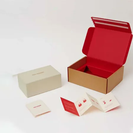 Kraft Mailer Boxes printed with a custom design