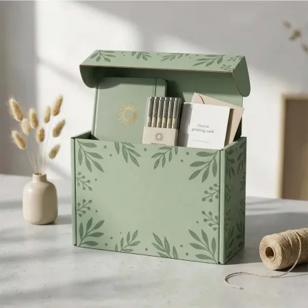 Stationery Shipping Boxes printed with a custom design