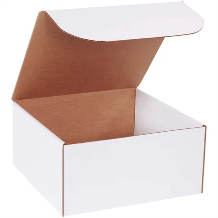 White Mailer Boxes printed with a custom design
